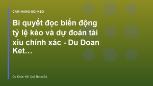 Read more about the article Bí quyết đọc biến động tỷ lệ kèo và dự đoán tài xỉu chính xác – Du Doan Ket Qua Bong Da