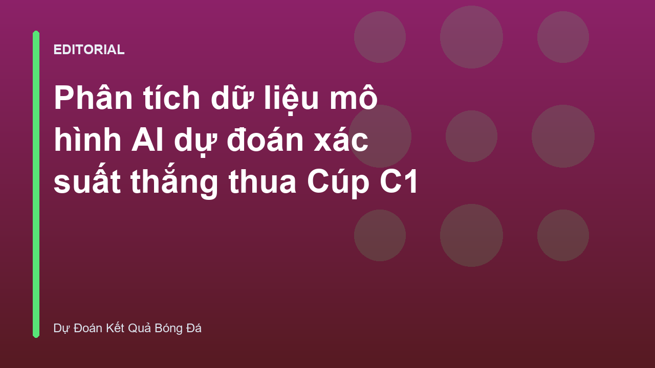 Mô hình AI phân tích dữ liệu bóng đá