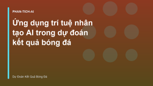 Read more about the article Ứng dụng trí tuệ nhân tạo AI trong dự đoán kết quả bóng đá